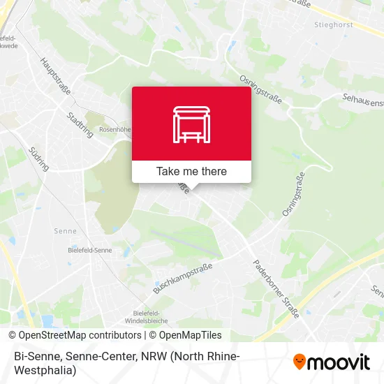 Bi-Senne, Senne-Center map