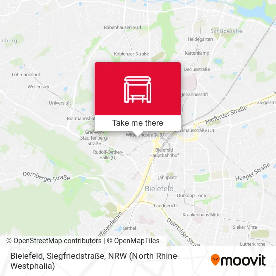 Bielefeld, Siegfriedstraße map