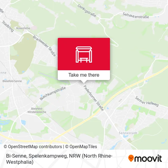 Bi-Senne, Spelenkampweg map