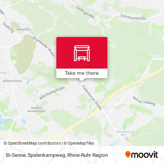 Карта Bi-Senne, Spelenkampweg