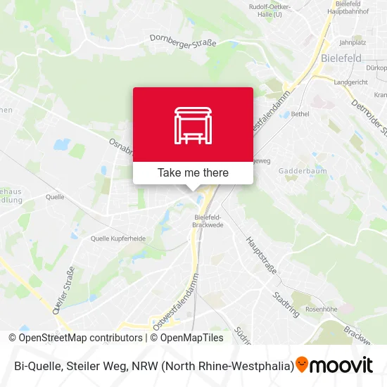 Bi-Quelle, Steiler Weg map