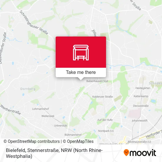 Bielefeld, Stennerstraße map