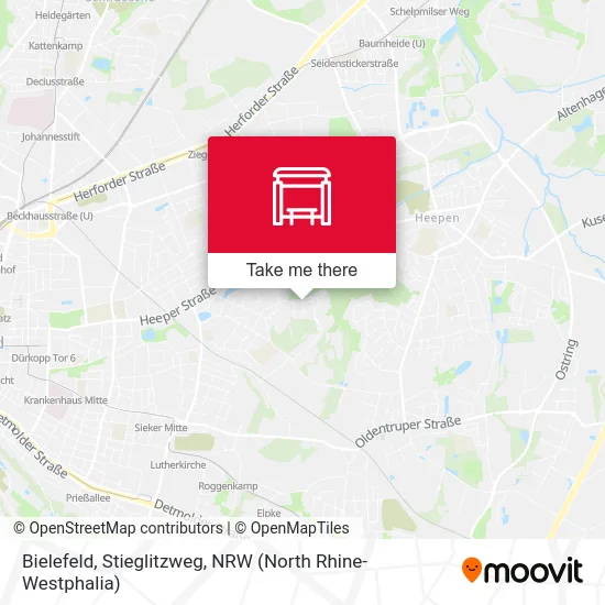 Bielefeld, Stieglitzweg map