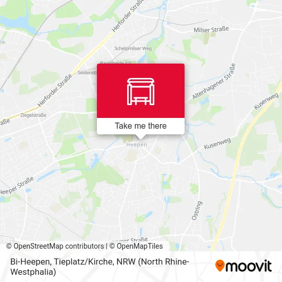 Bi-Heepen, Tieplatz/Kirche map