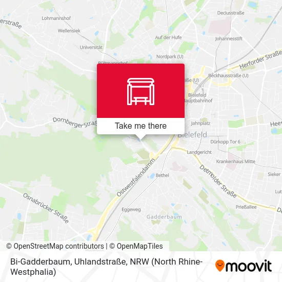 Bi-Gadderbaum, Uhlandstraße map