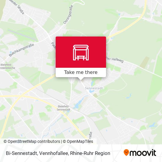 Bi-Sennestadt, Vennhofallee map