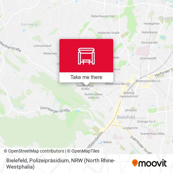 Bielefeld, Polizeipräsidium map