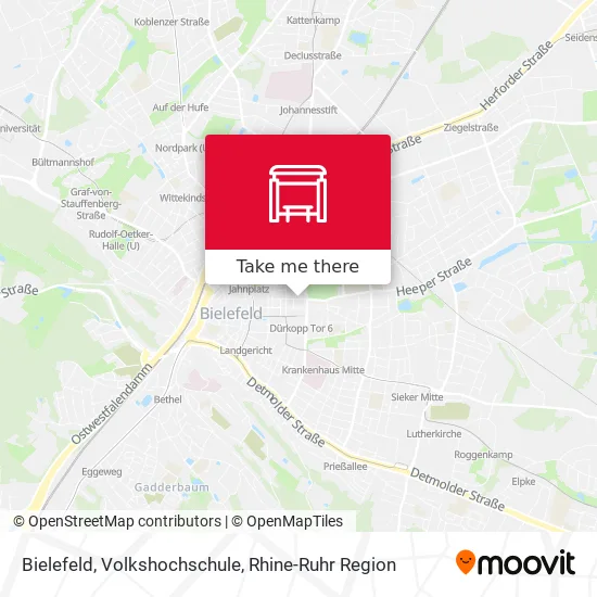 Карта Bielefeld, Volkshochschule