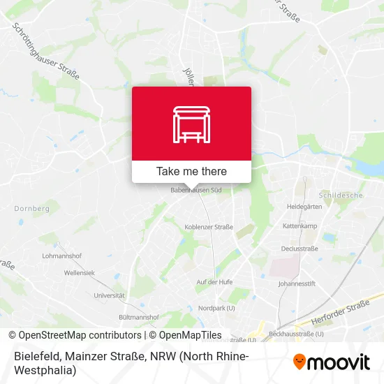 Bielefeld, Mainzer Straße map