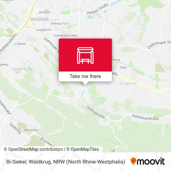 Bi-Sieker, Waldkrug map