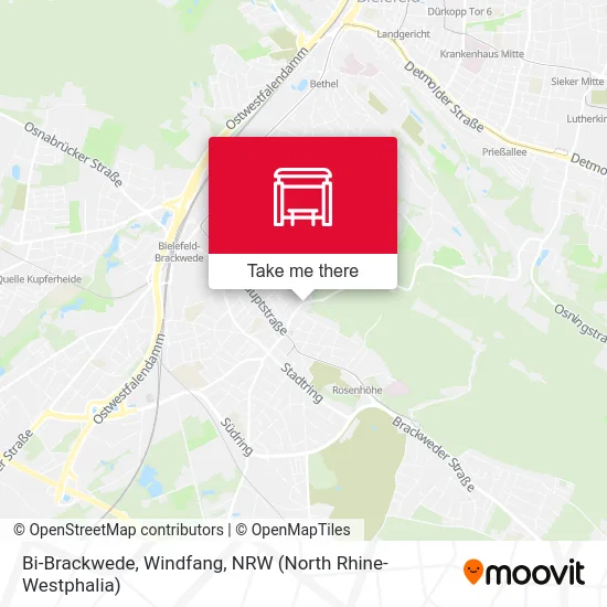 Bi-Brackwede, Windfang map