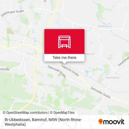 Bi-Ubbedissen, Bahnhof map