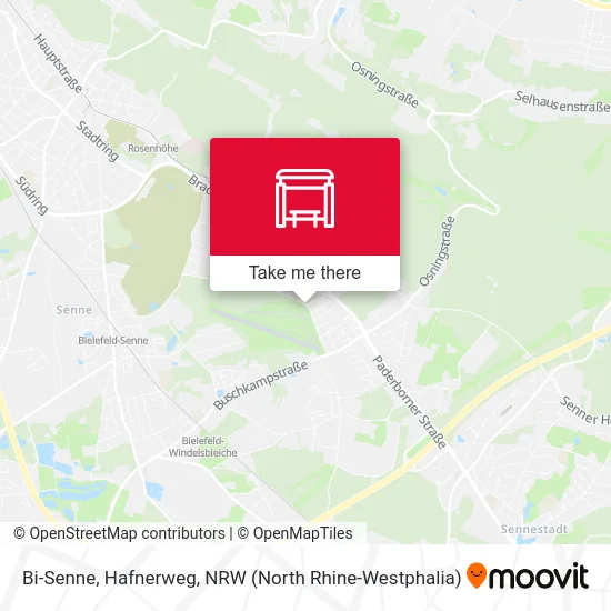 Bi-Senne, Hafnerweg map