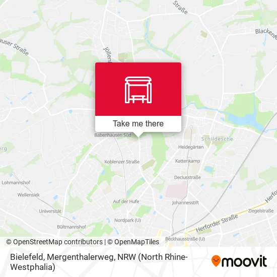 Карта Bielefeld, Mergenthalerweg