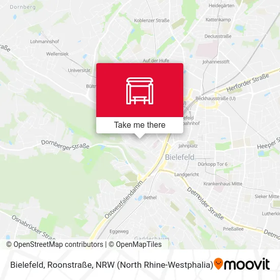 Bielefeld, Roonstraße map