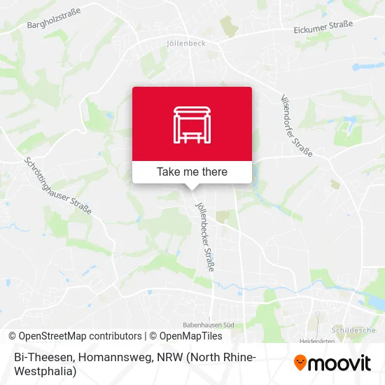 Bi-Theesen, Homannsweg map