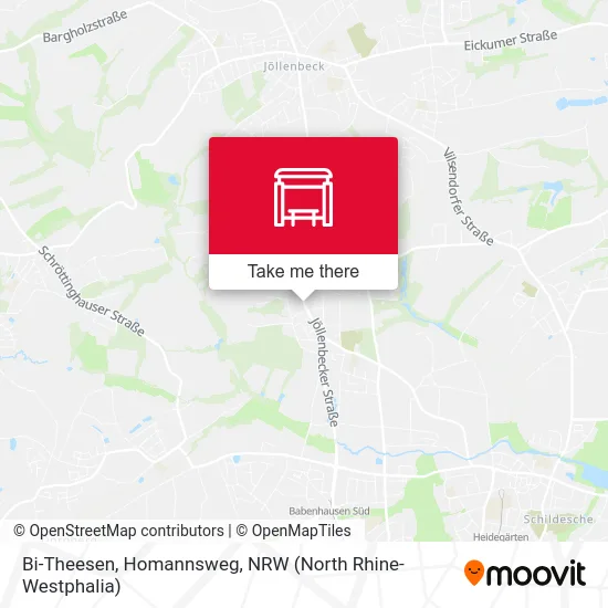 Bi-Theesen, Homannsweg map