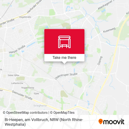 Bi-Heepen, am Vollbruch map