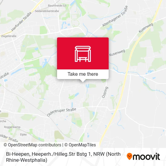 Bi-Heepen, Heeperh. / Hilleg.Str Bstg 1 map