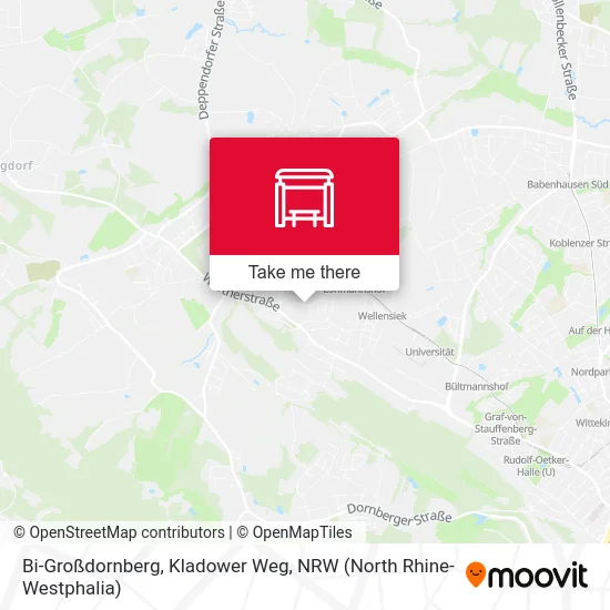 Bi-Großdornberg, Kladower Weg map