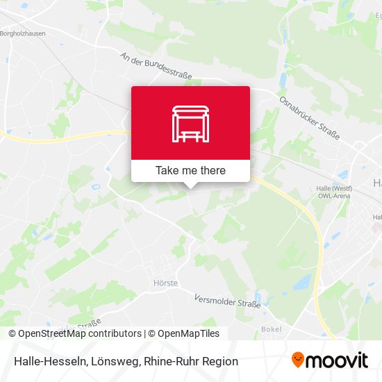 Halle-Hesseln, Lönsweg map
