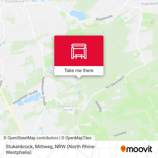 Stukenbrock, Mittweg map