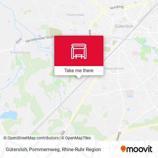 Gütersloh, Pommernweg map