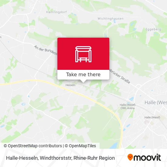 Halle-Hesseln, Windthorststr map