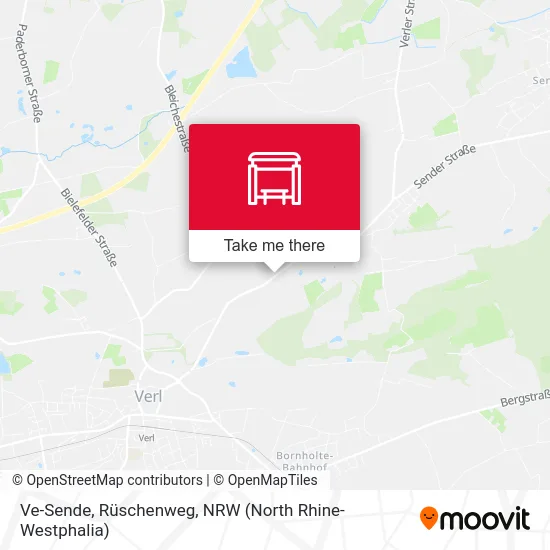 Ve-Sende, Rüschenweg map