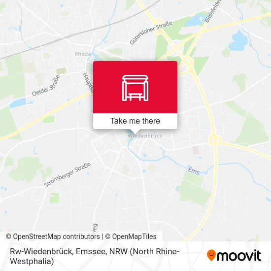 Rw-Wiedenbrück, Emssee map