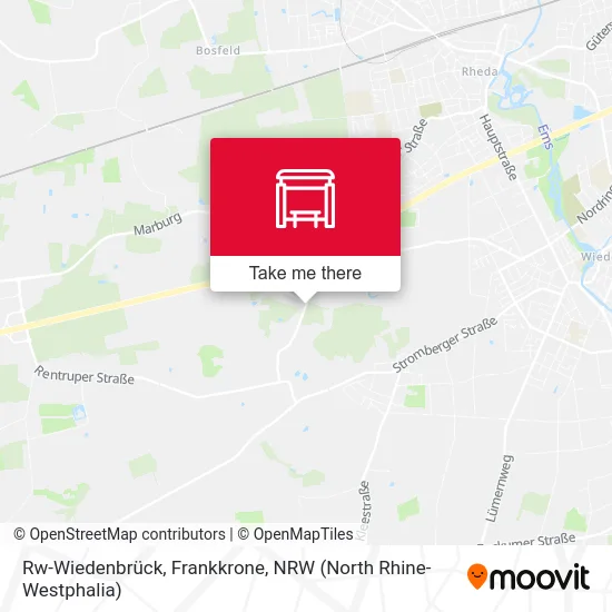 Rw-Wiedenbrück, Frankkrone map