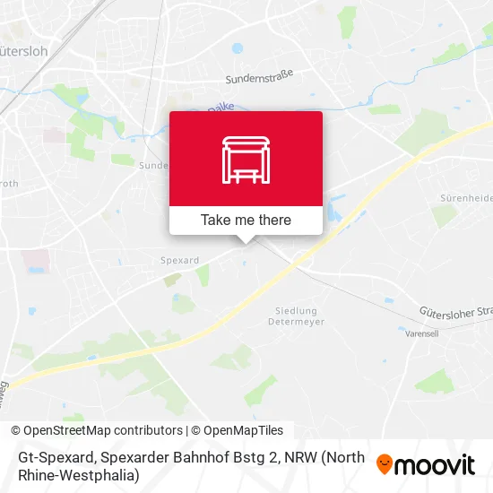 Карта Gt-Spexard, Spexarder Bahnhof Bstg 2