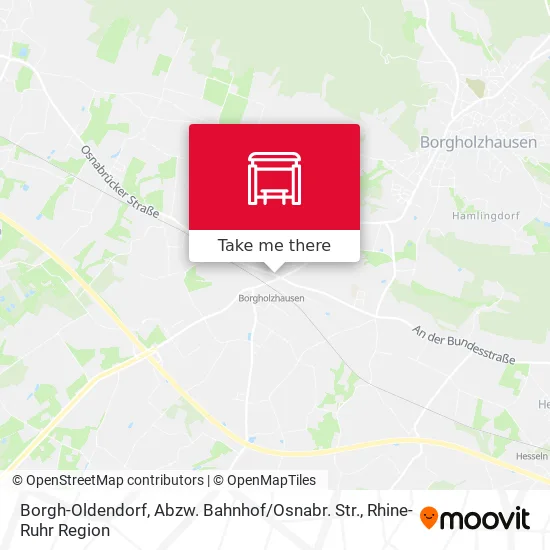 Карта Borgh-Oldendorf, Abzw. Bahnhof / Osnabr. Str.