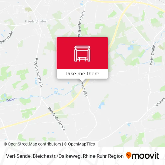 Карта Verl-Sende, Bleichestr. / Dalkeweg
