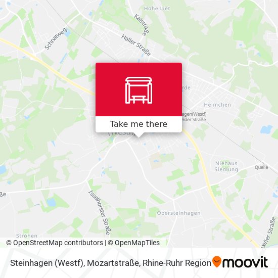 Steinhagen (Westf), Mozartstraße map