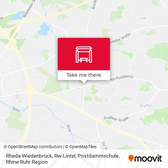 Rheda-Wiedenbrück, Rw-Lintel, Postdammschule map