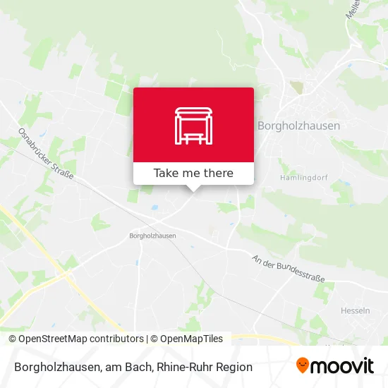 Карта Borgholzhausen, am Bach