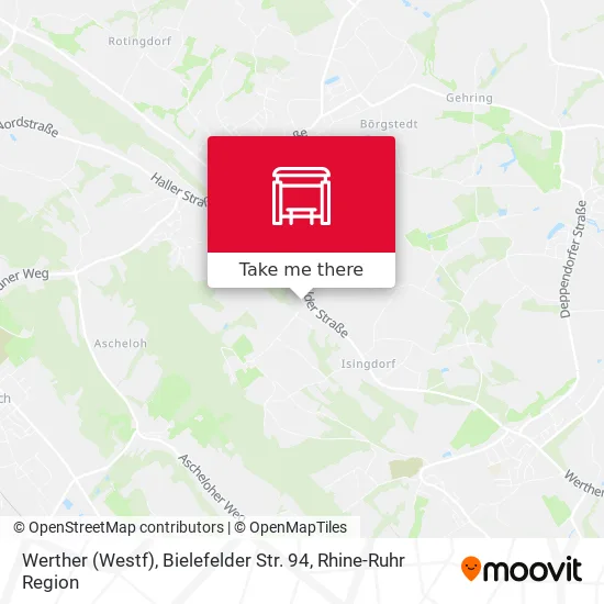 Карта Werther (Westf), Bielefelder Str. 94