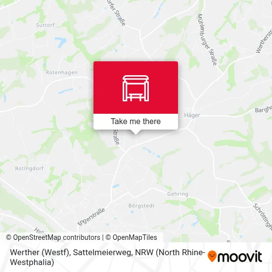 Werther (Westf), Sattelmeierweg map