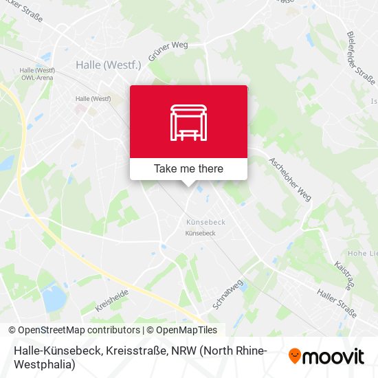 Halle-Künsebeck, Kreisstraße map
