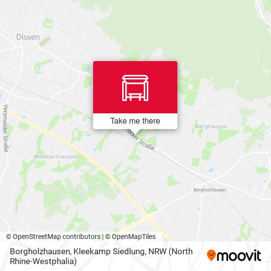 Borgholzhausen, Kleekamp Siedlung map