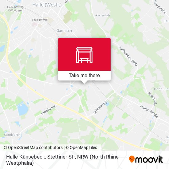 Halle-Künsebeck, Stettiner Str map