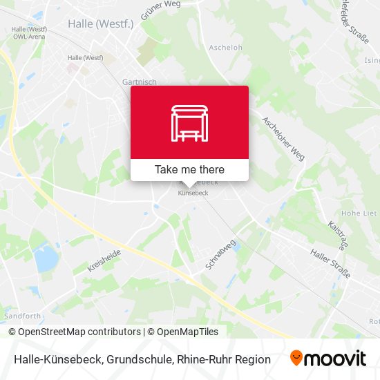 Halle-Künsebeck, Grundschule map