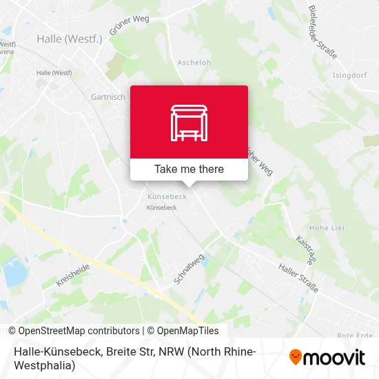 Halle-Künsebeck, Breite Str map