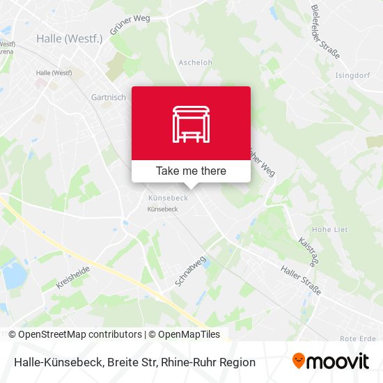 Halle-Künsebeck, Breite Str map