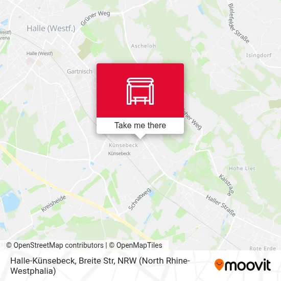 Halle-Künsebeck, Breite Str map