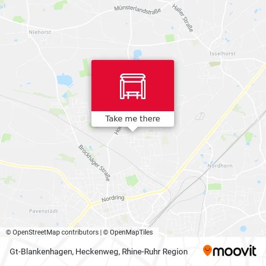 Карта Gt-Blankenhagen, Heckenweg