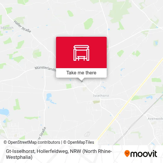 Gt-Isselhorst, Hollerfeldweg map