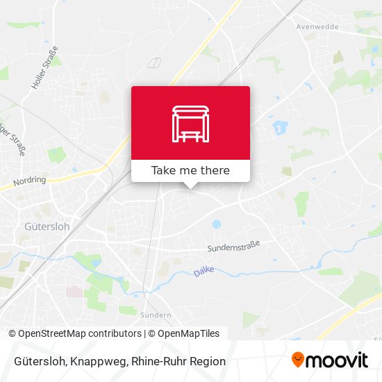 Gütersloh, Knappweg map