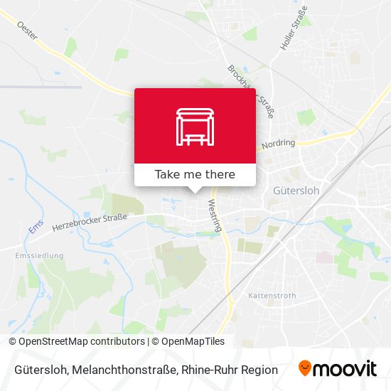 Gütersloh, Melanchthonstraße map